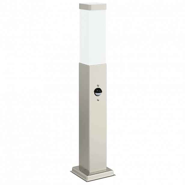 vidaXL Sloupkové svítidlo se senzorem 50 cm nerezová ocel IP44
