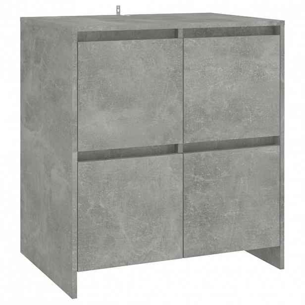 vidaXL Příborník betonově šedý 70x41x75 cm kompozitní dřevo