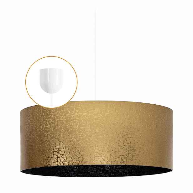 stropní svítidlo Led Závěsná Lustr 60 W Zlatá do obývacího pokoje Stínidlo E27