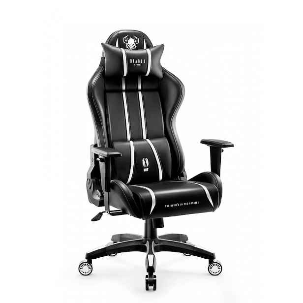 Diablo Chairs - Herní křeslo Diablo X-One 2.0 Normal: černo-bílé