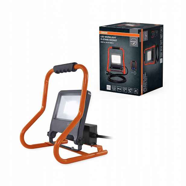 Led reflektor Venkovní reflektor 50W 4000K 4500lm Šedý IP44 pracovní světlo