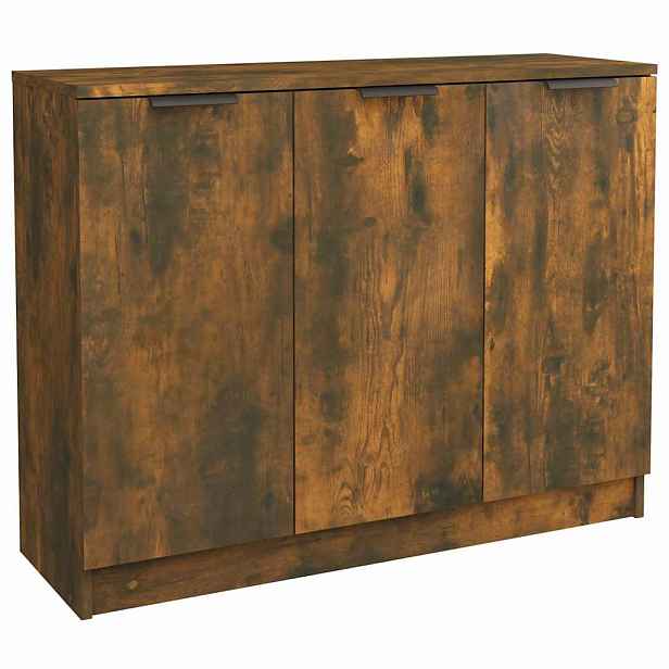 vidaXL Příborník kouřový dub 90,5 x 30 x 70 cm kompozitní dřevo