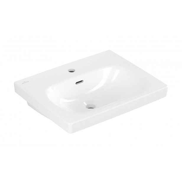 Villeroy & Boch Skyla - Umyvadlo 55x45 cm, s přepadem, otvor pro baterii, alpská bílá 5A515501