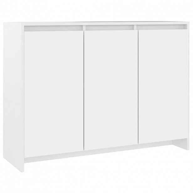 vidaXL Příborník bílý 102 x 33 x 75 cm kompozitní dřevo