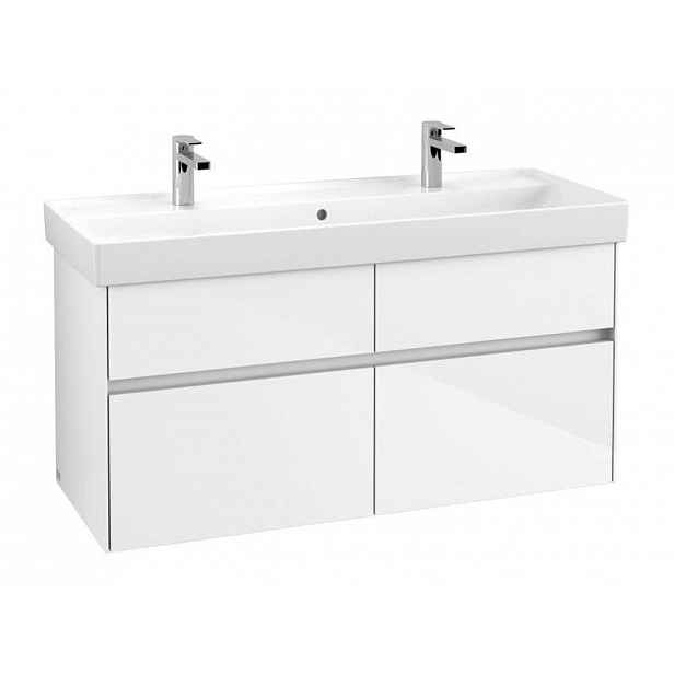 Villeroy & Boch Collaro - Umyvadlová skříňka, 115x55x44 cm, 4 zásuvky, Glossy White C01200DH
