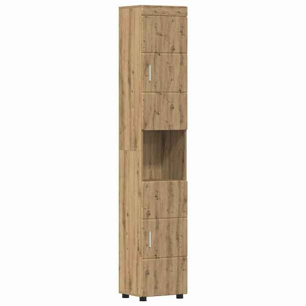 vidaXL Sada koupelnových skříněk TULUM Artisanový dub