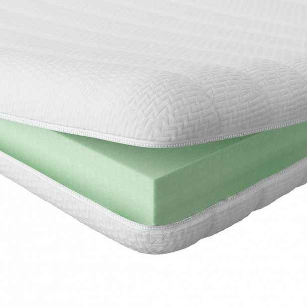 AM Qualitätsmatratzen ZÁKLADNÍ VRCHNÍ DESKA měkká 200/190 cm - výška 6 cm a potah Toledo