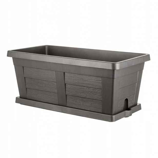 Bama Truhlík s miskou Legno 80 cm, barva antracit