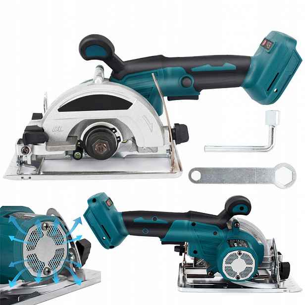 Elektrická Kotoučová Pila 110 MM S Nastavením Úhlu 0-45° Pro Dřevo A Kov