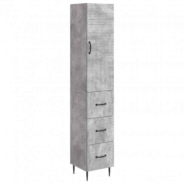 vidaXL Sada skříněk 2 ks 33 x 34,5 x 90 cm Kompozitní dřevo