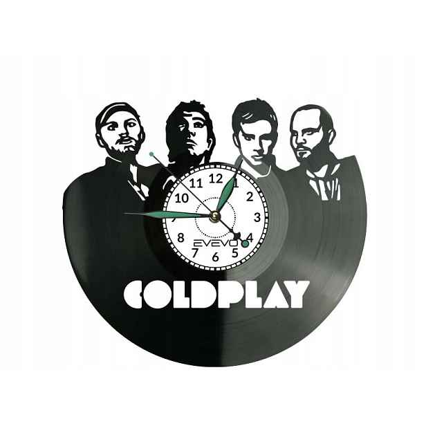 Coldplay Dárek Originální dekorace do domu Hodiny z vinylové desky