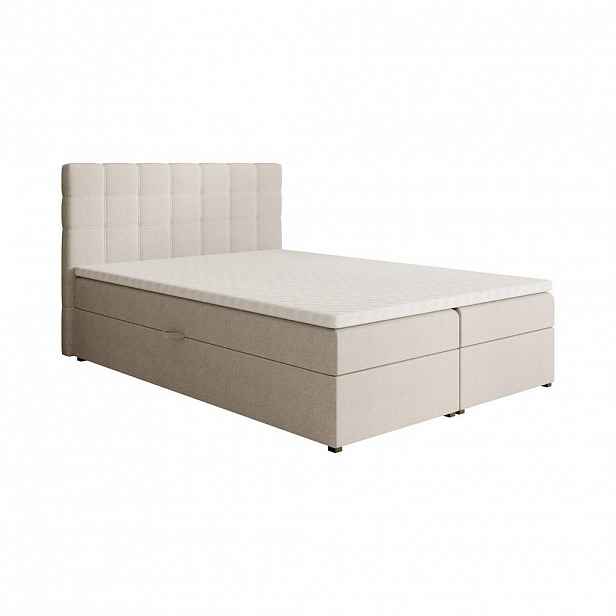 Beautysofa ČALOUNĚNÁ postel Topiq 144/203/103, béžová