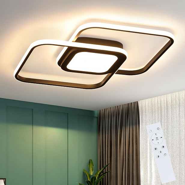 TEMU LED Stropní Světlo - Vhodné do Obývacích Pokojů a Ložnic, s Dálkovým Ovládáním a Stmívatelným Světlem. Lze Použít jako Ložnicové Světlo, Vhodné