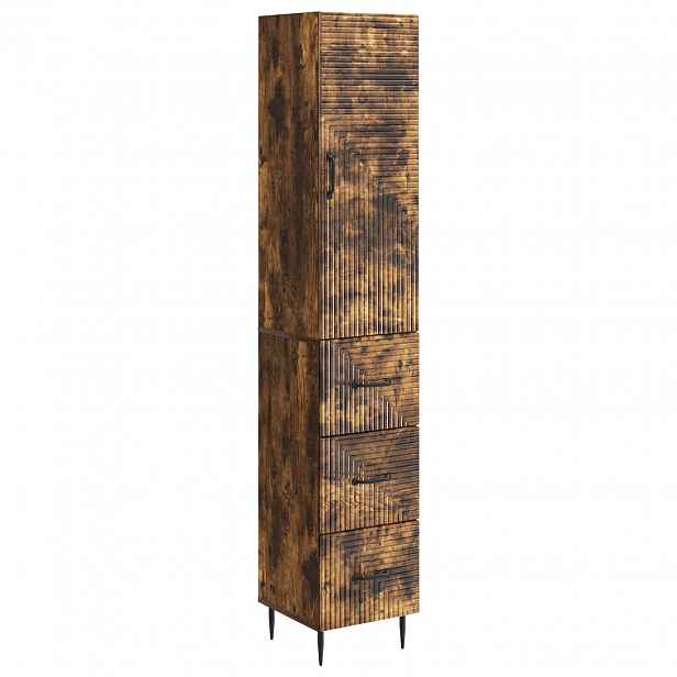 vidaXL Sada skříněk 2 ks 33 x 34,5 x 90 cm Kompozitní dřevo