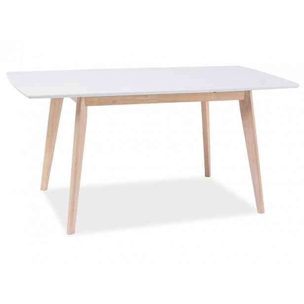 AKCE Bílý jídelní stůl COMBO II 120(160)X80, rozkládací II. jakost