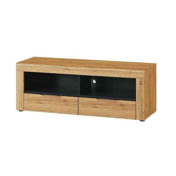 Szynaka TV stolek Kama II 24 119 cm dub Camargue/černý