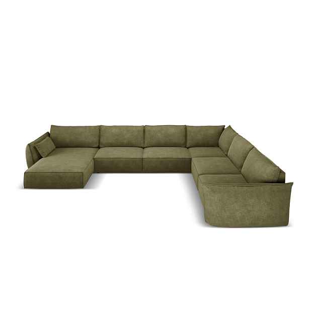 Zelená rohová pohovka (pravý roh) Vanda – Mazzini Sofas