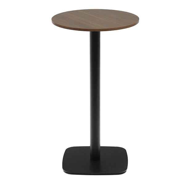 Kulatý barový stůl v dekoru ořechu ø 60 cm Dina – Kave Home