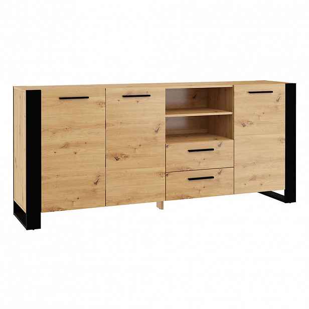 Petits-meubles SIDEBOARD Nouka Dřevo a černá