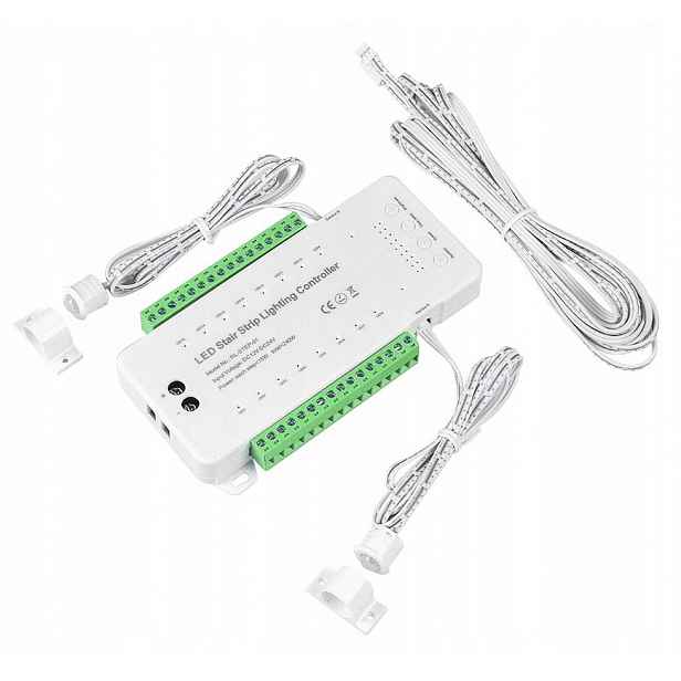 Schodišťový ovladač 16 stupňů 12-24V 240W 2 Pir