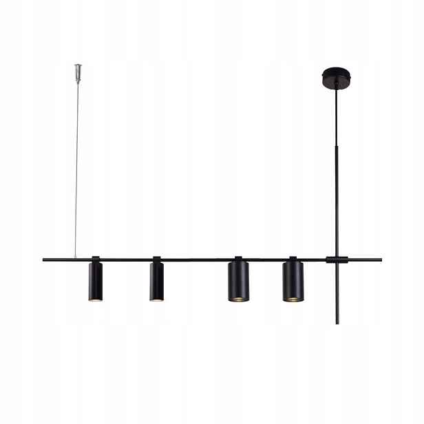 Závěsná lampa Shilo Namasu černá hliníková 4x spotová nastavitelná GU10