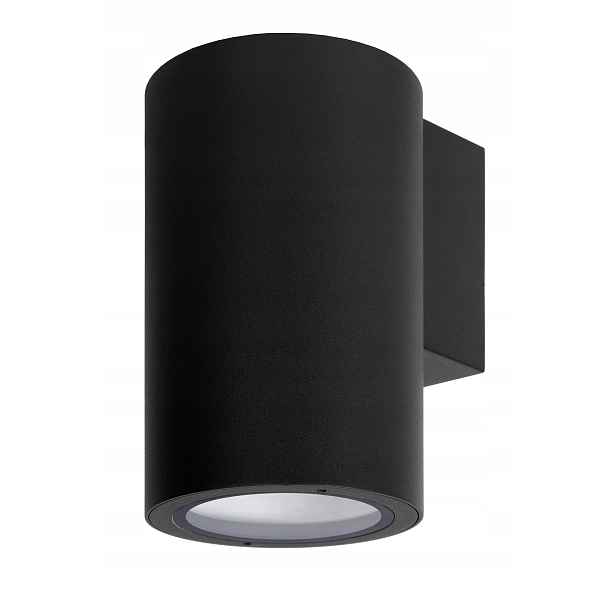 Nástěnné svítidlo venkovní reflektor černé kulatý IP54 Lucide
