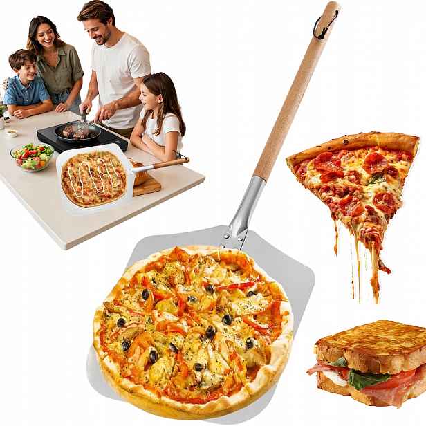 Špachtle Na Pizzu Zásuvka Lopata Podnos Velký Hliník Pro Kamna