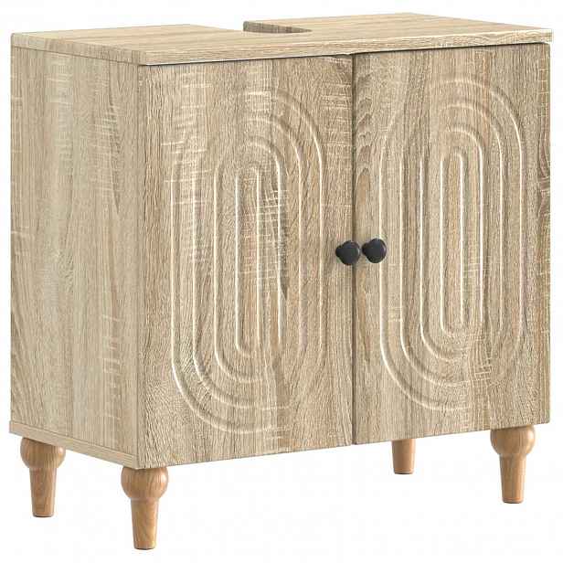vidaXL Skříňka pod umyvadlo ALKMAAR Dub sonoma 59,5 x 31,5 x 59 cm