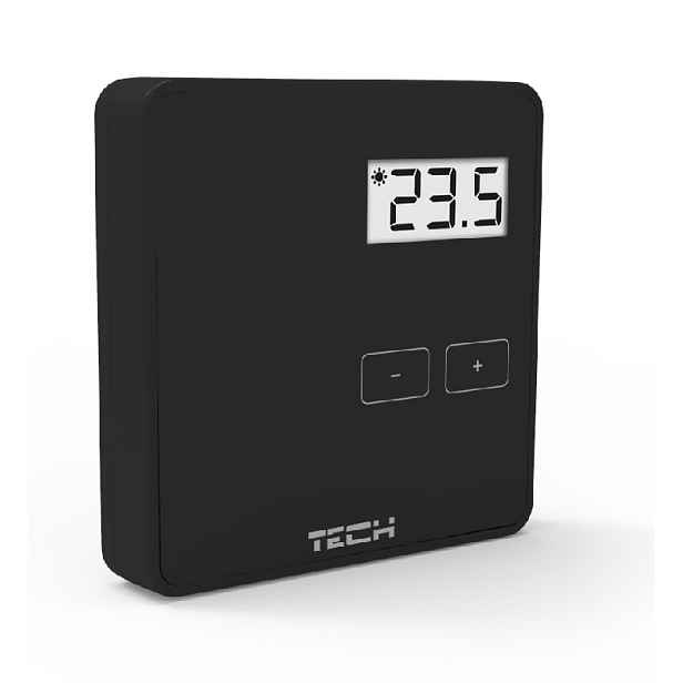 Tech ST-294v1 Kabelový pokojový regulátor černý