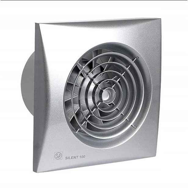 Koupelnový ventilátor Silent 100 Crz stříbrný Venture Industries