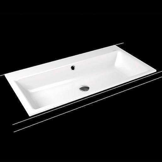 Zápustné umyvadlo Kaldewei Puro 3152 90x46 cm alpská bílá bez otvoru pro baterii 900206003001