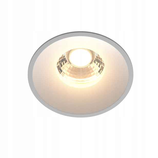 Led zapuštěné bodové svítidlo bílé kulaté 3000K s okem Maytoni
