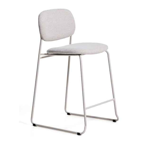 Bílá stohovatelná barová židle (výška sedáku 65 cm) Meli – Kave Home