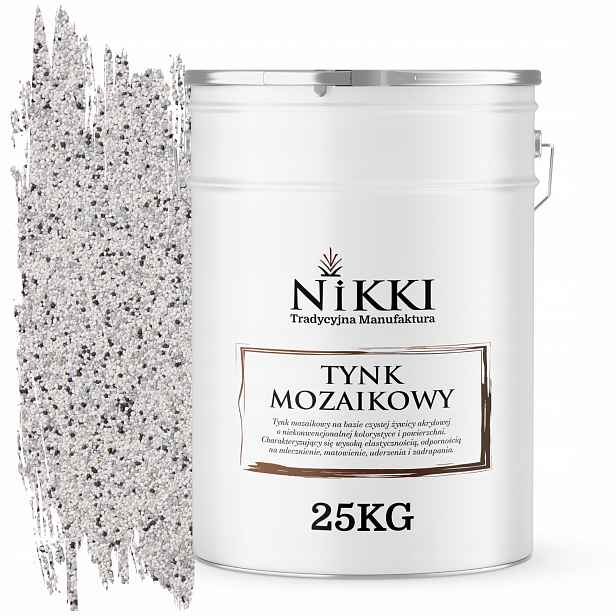 Pryskyřičná Mozaiková Omítka 25 Kg Vnitřní Vnější Barva Šedá Světlá M31