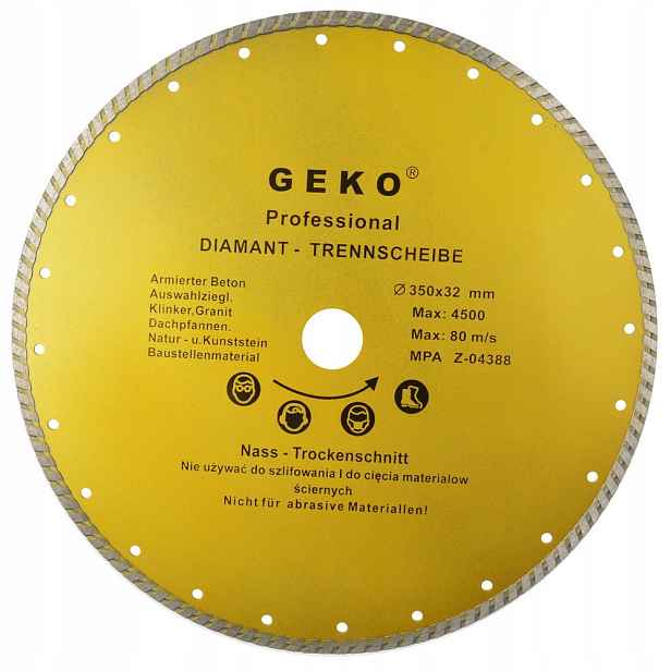 Diamantový Kotouč Pro Řezání Betonu 350 X 32 MM Turbo