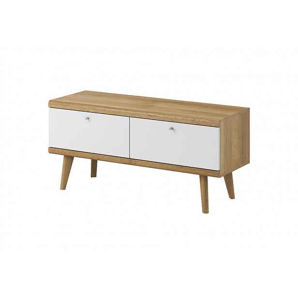 Televizní stolek 107 cm PAVLIS - dub riviera / bílý