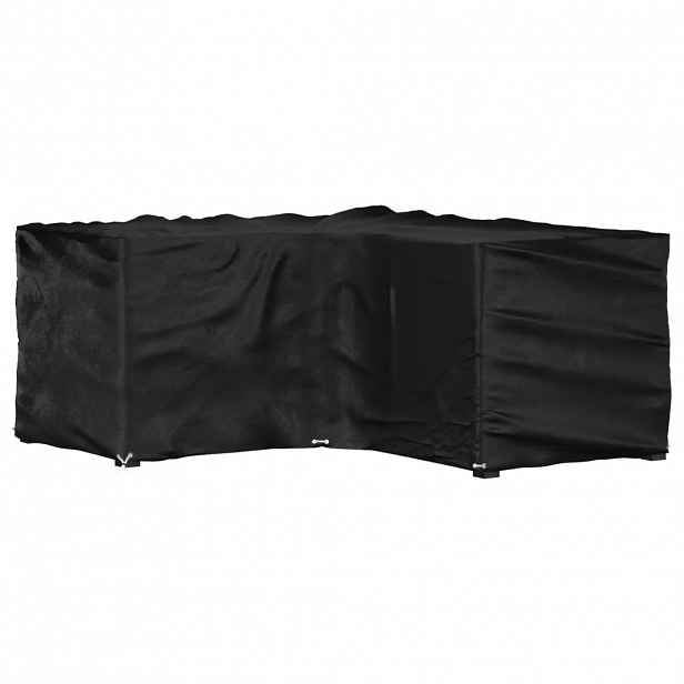 vidaXL Plachta na zahradní nábytek tvar L 12 oček 185 x 185 x 90 cm