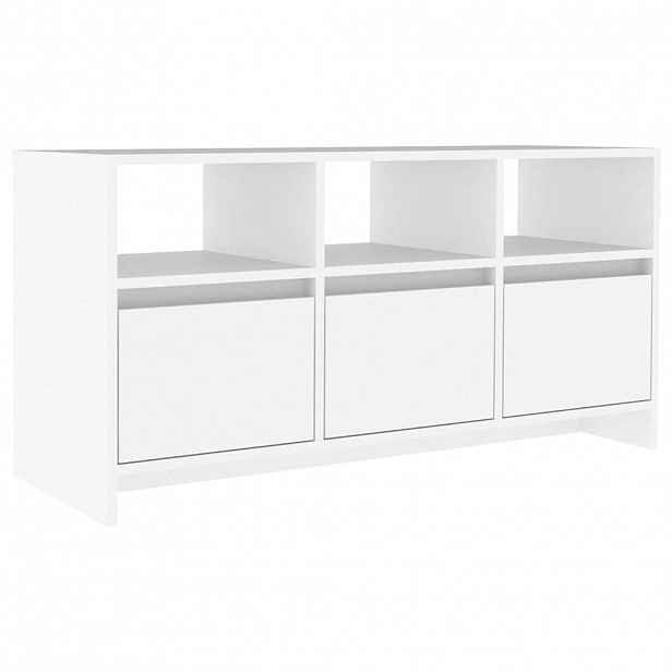 vidaXL TV skříňka bílá 102 x 37,5 x 52,5 cm kompozitní dřevo
