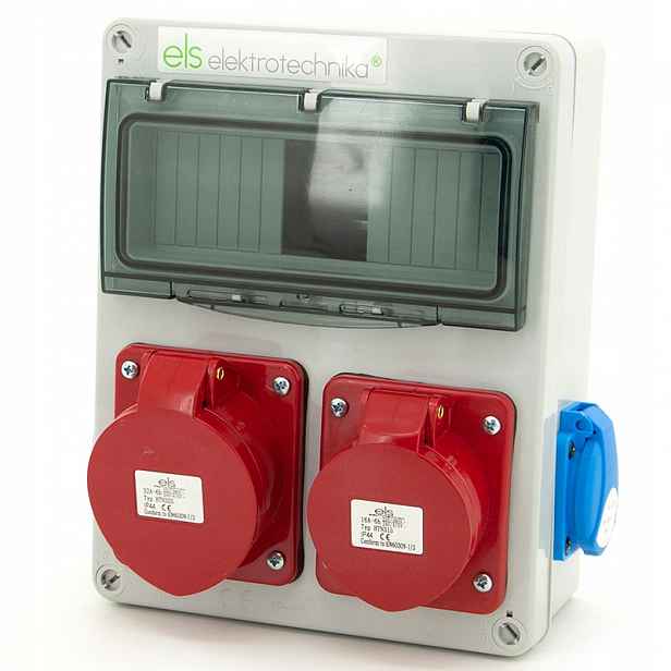 Rozvaděč Els Elektrotechnika 32 A 230 V IP44 šedý