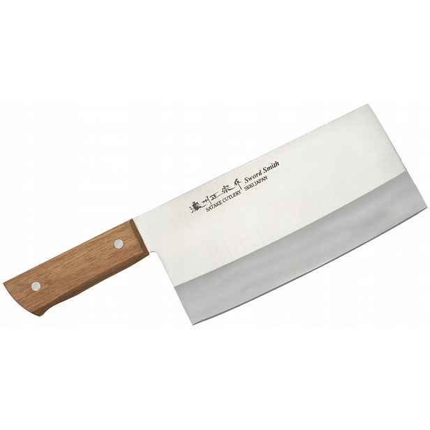Satake Tomoko 803-809 čínský kuchyňský sekáček 18 cm 56 Hrc dřevo