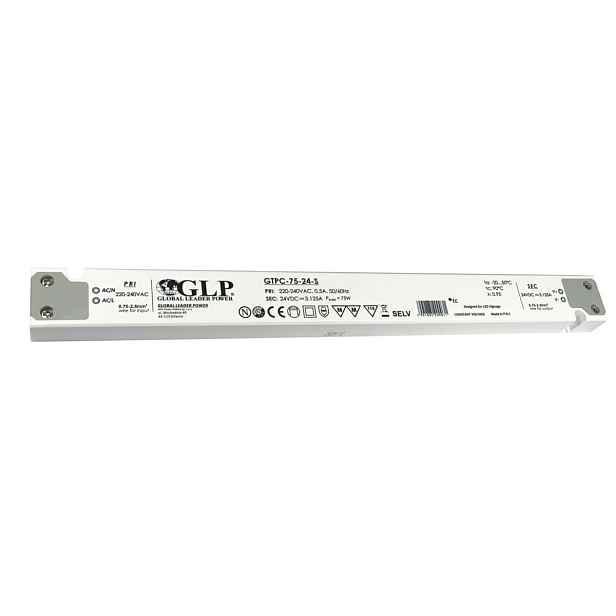 Tenký Led zdroj 24V 75W Glp GTPC-75-24-S Pfc IP20