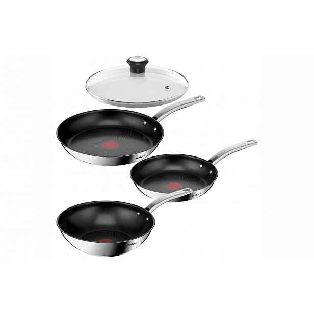 Akční set pánví Tefal Intuition klasická 24, 28 cm, wok 28 cm a poklice 28 cm