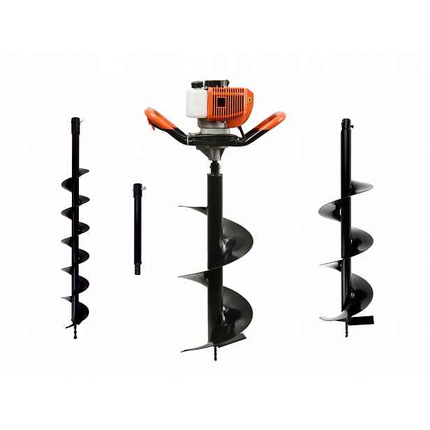 Benzínový půdní vrták Ondragon BullTech 1,4 kW 3 vrtáky (10, 20, 30 cm)