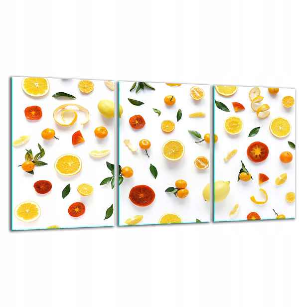 7v1 Skleněná Krájecí Deska 3x 30x52 Ovoce