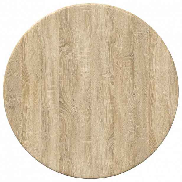 vidaXL Deska stolu Ø 30 x 1,5 cm Kulatý Kompozitní dřevo Dub sonoma