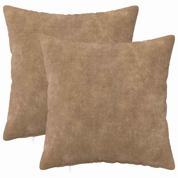 vidaXL Povlak na polštář 2 pcs HEERLEN Taupe 40 x 40 cm
