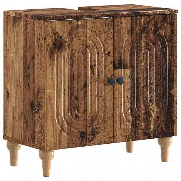 vidaXL Skříňka pod umyvadlo ALKMAAR Staré dřevo 59,5 x 31,5 x 59 cm