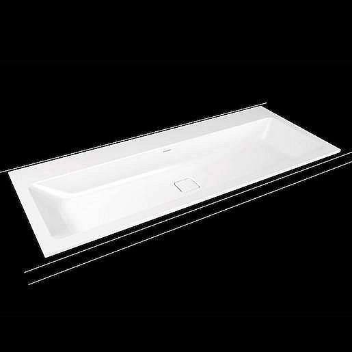 Zápustné umyvadlo Kaldewei Cono 3082 120x50 cm alpská bílá bez otvoru pro baterii, bez přepadu 901806003001