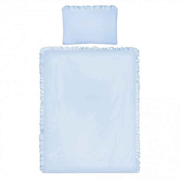 Belisima Dětské bavlněné povlečení do postýlky Pure modrá, 90 x 120 cm, 40 x 60 cm