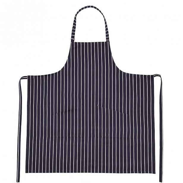 Butlers BUTCHERSTRIPE Zástěra proužky - modrá
